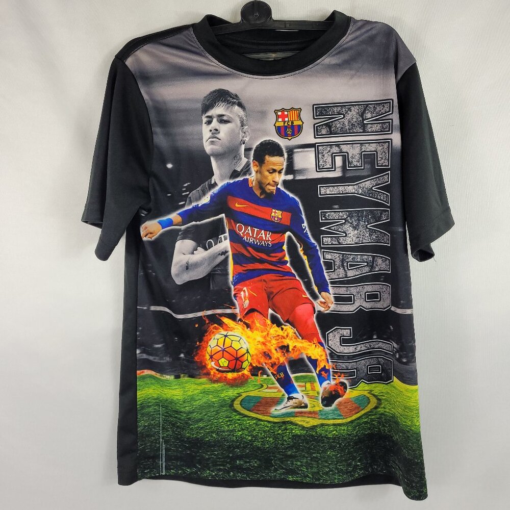 Soccer Barcelona Football Club Neymar Jr SS Shirt Activewear Youth Large